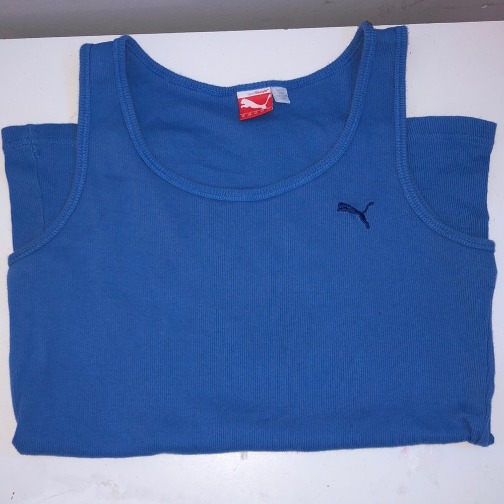 Blue Puma tank top